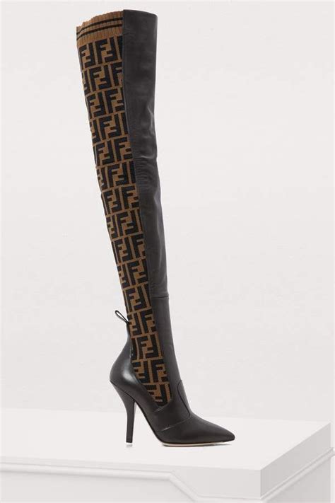 fendi boots green|fendi high heel boots.